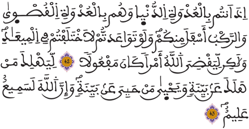 الأنفال 42 43