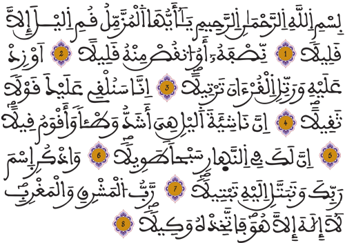 المزمل 1 8