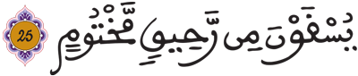 المطففين 25