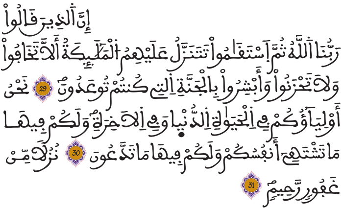 فصلت 29 31
