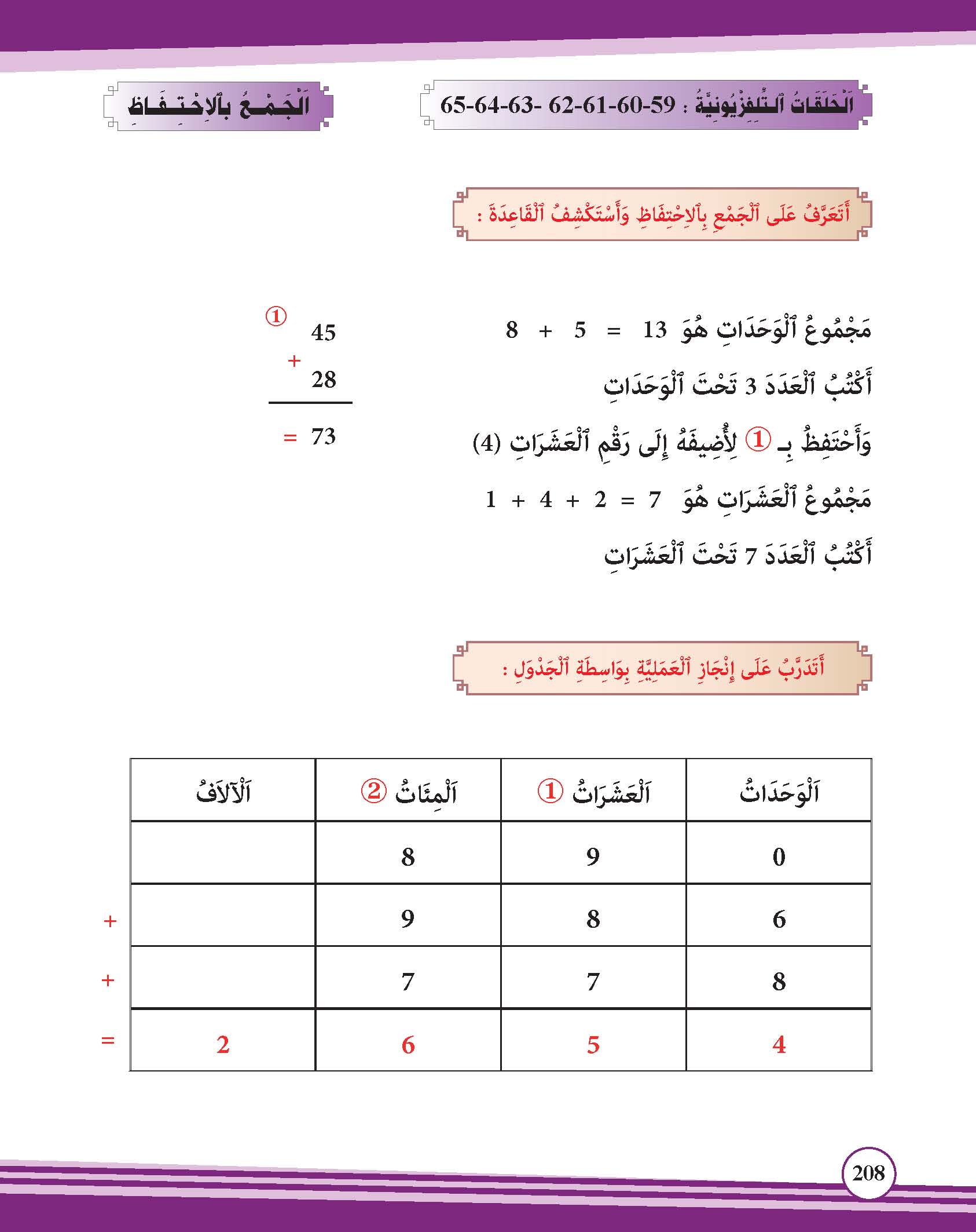 الجمع بالاحتفاظ