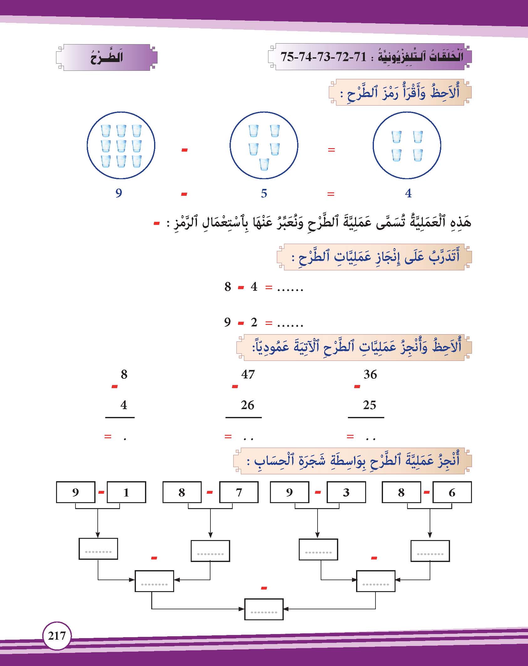  الطرح