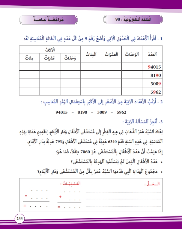  مراجعة عامة