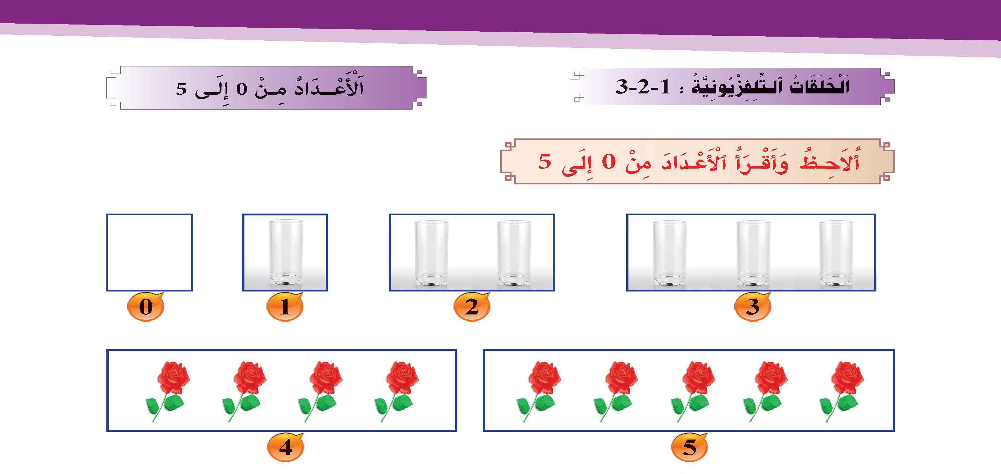 الأعداد من 0 إلى 5