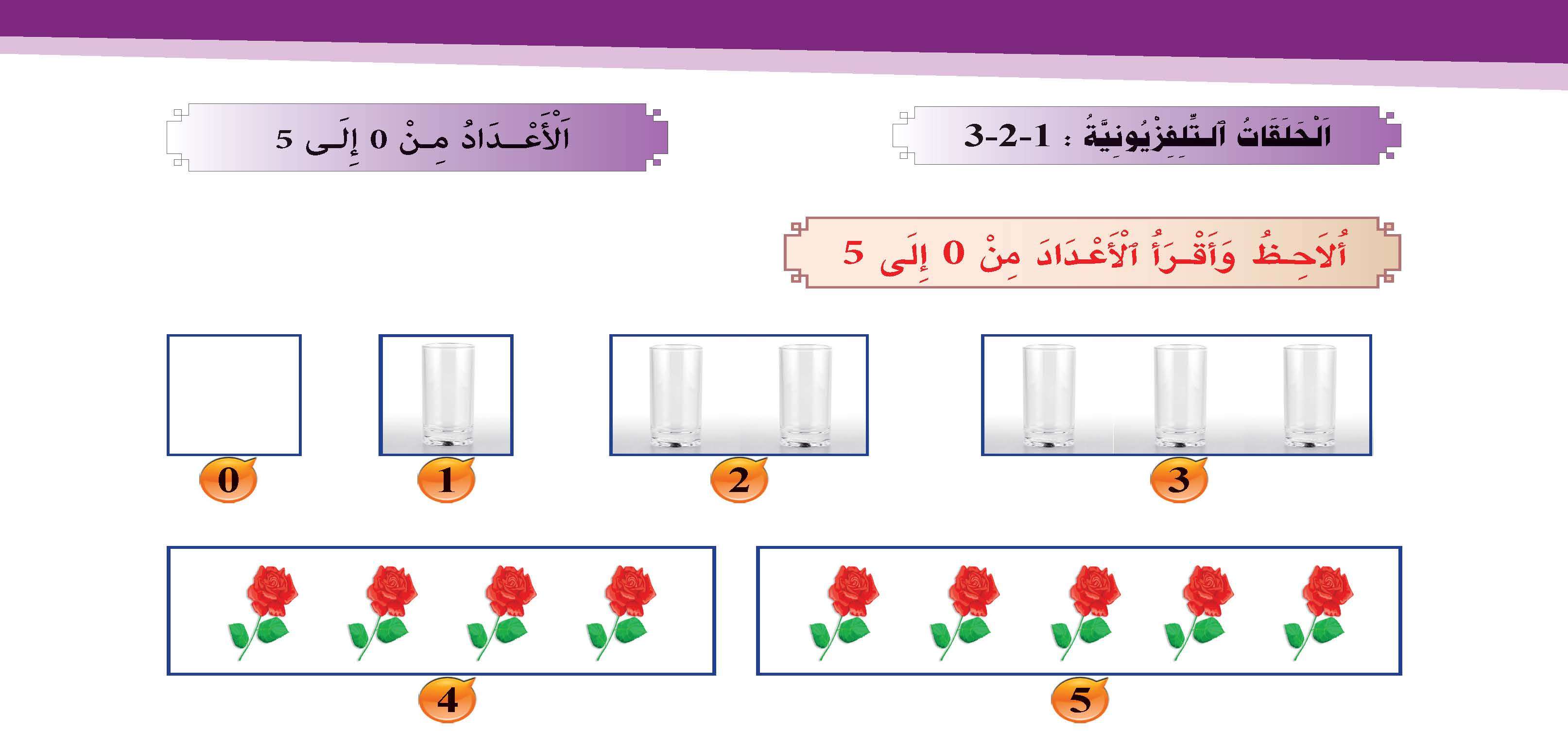 الأعداد من 0 إلى 5